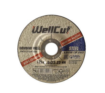 WellCut grinding wheel 1 14А 125 6,0 22,23
