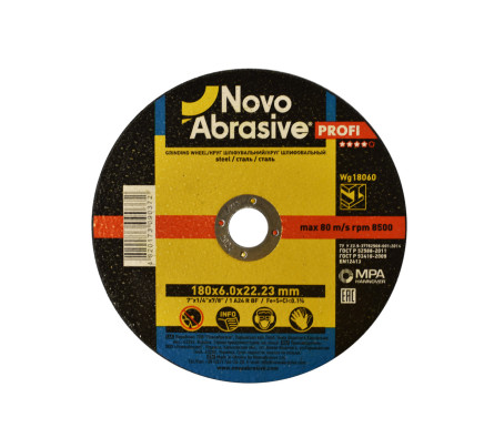 NovoAbrasive PROFI**** grinding wheel 1 14А 180 6,0 22,23