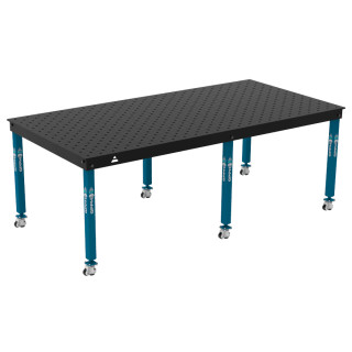 Зварювальний стіл BASIC на колесах 2400x1200 mm fi16 mm Сітка Діагональна