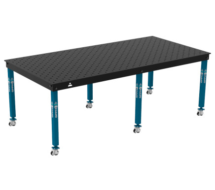 Зварювальний стіл BASIC на колесах 2400x1200 mm fi16 mm Сітка Діагональна