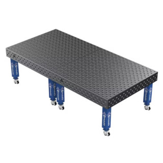Зварювальний стіл EXPERT на колесах 3000x1480 mm fi28 mm Сітка Діагональна