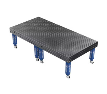 Зварювальний стіл EXPERT на колесах 3000x1480 mm fi28 mm Сітка Діагональна
