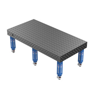 Зварювальний стіл EXPERT на колесах 2400x1200 mm fi28 mm Сітка 100x100 mm