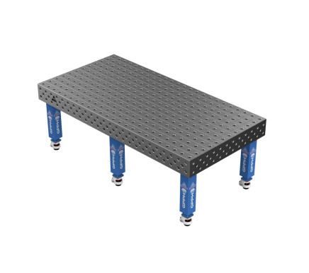 Зварювальний стіл EXPERT на колесах 2400x1200 mm fi28 mm Сітка 100x100 mm