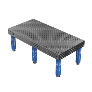 Зварювальний стіл EXPERT на опорах 2400x1200 mm fi28 mm Сітка Діагональна