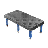 Зварювальний стіл EXPERT на колесах 2400x1200 mm fi28 mm Сітка Діагональна