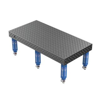 Зварювальний стіл EXPERT на колесах 2400x1200 mm fi28 mm Сітка Діагональна