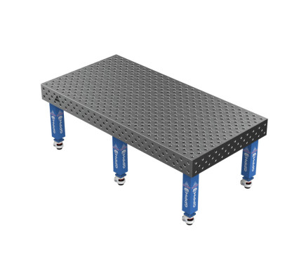Зварювальний стіл EXPERT на колесах 2400x1200 mm fi28 mm Сітка Діагональна