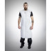 Welder's apron made of genuine leather, gray